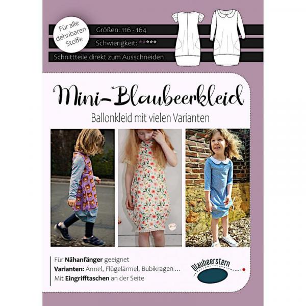 Schnittmuster Mini-Blaubeerkleid von Blaubeerstern